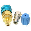 High and Low Side Expansion Adapter R134A Freon Quick Connector Adapter Aut C8J2