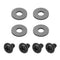 2pcs Right Side Inner Front Door Panel Pull Trim+Cover for  E90 E91 Black