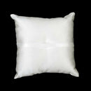 Ribbon Bud Wedding Ring Pillow Cushion Bearer 20 x 20cm Ivory