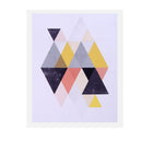 3 Panel Mosaic Triangle Abstract Art Unframed Wall Picture Art Painting