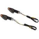 2Pcs Universal motorcycle 14 LED turn signal indicators blinker light yel JR BX