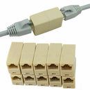10Pcs RJ45 Connector Coupler Extension Broadband Ethernet Lan w/ Cable Y9T1