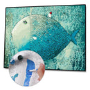 Painting By Numbers Kit DIY Fish Hand Painted Canvas Oil Art Picture Gift