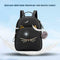 Teenagers Backpack PU Leather Shoulder Bag School Bags Girls Cat Square Satc #s