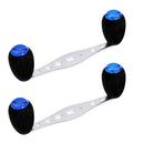 2pcs Aluminum Alloy Fishing Reel Handle Replacement for Baitcasting Blue
