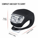 Silicone Light Bike Lamp, 6 pcs LED Bike Light Set (3x LED White & 3x LED r