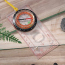 Portable Mapping Ruler Outdoor Survival Camping Hiking Compass Tool DC45-5C