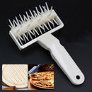 Pizza Pastry Roller Pin Baking Cookie Biscuit Dough Pie Holes Puncher ToolB Bj