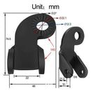 Universal Bike Bicycle Trailer Coupler Attachment Hitch Angled Elbow Adaptor Set