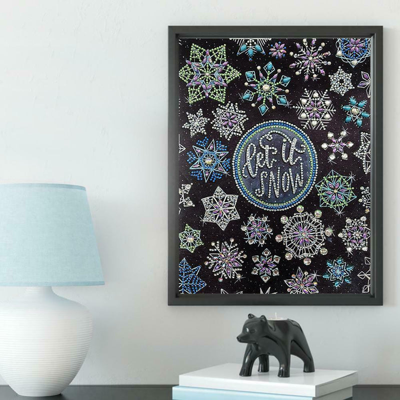 5D DIY Special Shaped Diamond Painting Snowflake Cross Stitch Craft Kits