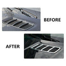 2Pcs ABS Chrome Exterior Front Hood Air Vent Outlet Trim Cover for Mercedes