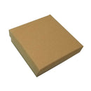 16 pieces of kraft cardboard jewelry box, 9 * 9 * 3cm