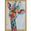 5D DIY Special Shaped Diamond Painting Giraffe Cross Stitch Craft Kit Decor