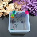 50mm Clear Square Jewelry DIY Silicone Making Mold Tool for Polymer Clay, C U8V8