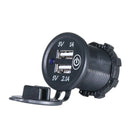 5V 2.1A 12-24V Dual Usb Car Charger Universal Power Adapter Socket With Pre