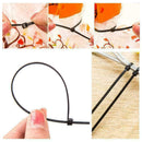 50pcs Nylon Plastic Zip Cable Ties with Self-Locking Zip Ties Assorted I0X0 A4M5