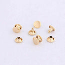 120 Set Leather Double Cap Rivets Tubular Metal Studs Fixing Tool Kit Craft New
