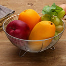Stainless Steel Fruit Basket Kitchen Vegetable Drain Washing Basket Water F O5J5