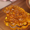 1Pc Feng Shui Toad Money LUCKY Fortune Wealth Chinese Golden Frog Toad Orname Gw
