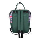 Printing Mommy Travel Backpacks Big Maternity Nappy Top-handle Bags (Green) A