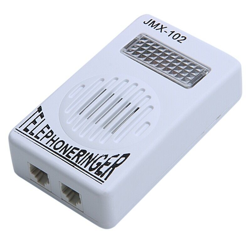 RJ11 Adapter Louder Telephone Ring Flash Amplifier Ringer for Landline Tele E5G5
