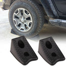 2pcs/set Anti-slip Block Rubber Car Tyre Stopper Control Wheel Alignment Bloc BX