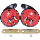 Pair Motorcycle Motor Car ELECTRIC 12V 120db Single-tone Snail Horn Loud Sound