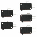 5 pcs black and red plastic metal V-15-1C25 15A 1 / 2HP 125 / 250VAC 0.6A 1