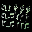 45pcs Stickers For Kid's Luminous Wall Stickers Musical Note Glow In Th YOZ