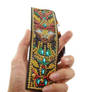 DIY Special Shaped Diamond Painting Leather Tassel Bookmark Creative Gift