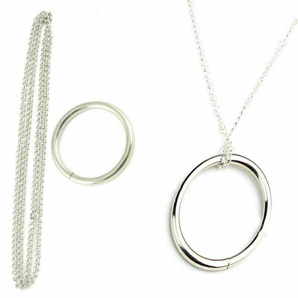 Fancy Magic Ring and Chain Cool Magic Trick ps Metal . On Knot A G2F2 Chain B6Q0