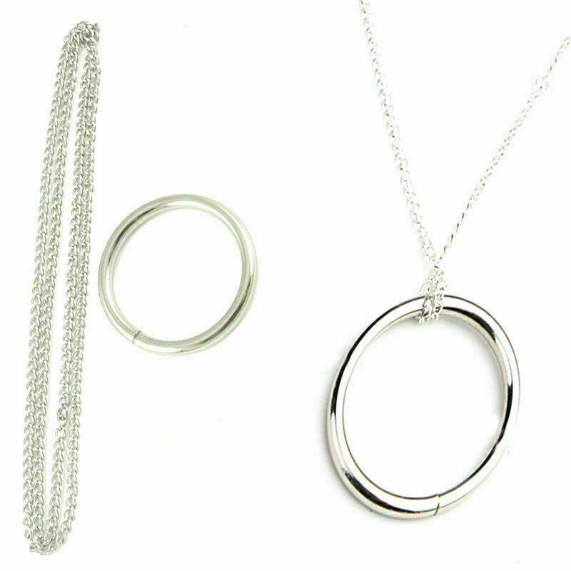 Fancy Magic Ring and Chain Cool Magic Trick ps Metal . On Knot A G2F2 Chain B6Q0