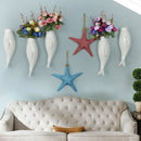 Starfish Wall Hanging Ornament Beach Tropical Sea Themed Hotel Decor Blue