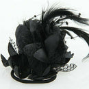 Feather Lace Flower Corsage Hair Band Clip Brooch Pin Cocktail Fascinator P9R8