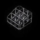 Clear Acrylic 9 Lipstick Holder Display Cosmetic Organizer Makeup Case Storage F