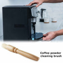 Natural Bristle Coffee Brush Coffee Grinder Cleaning Brush with Wood Handle