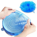6pcs Reusable Silicone Wrap Bowl Seal Cover Stretch Lid Keep Food Fresh M&E