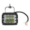4 Inch Led Work Light Bar Side Shooter Combo White +Yellow Driving Strobe L