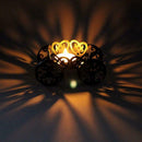 European Wrought Iron Hollow Candlestick Candle Holder Dessert Cake Stand