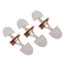 3x Retro Style Beige Leather Horn Toggle Buttons Duffle Coat Craft Decor DIY