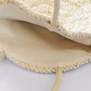 Simple Women Straw Big Round Handbag Tote Girl Circle Casual Beach Wristlet