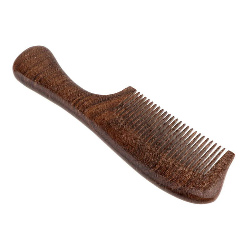 Handmade No Static Natural Sandalwood Massage Comb Hair Detangler Wood Comb
