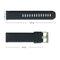 2 Pieces Universal 20mm Width Sweatproof Silicone Watch Band Replacement,