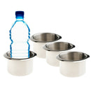 4 Pieces Stainless Steel Cup Drink Holders for Marine/ Boat/ Caravan/ Car - 84