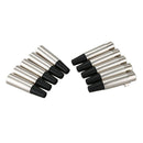 5 male plug & female jack 3pin XLR mic microphone cable cord audio connecto