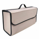 Trunk Organizer Felt Cloth Foldable Car SUV Storage Bag Cargo Box Beige gfd VGF