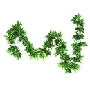 5Pcs 7.8Ft Artificial Leaf Garland Plants Vine Foliage Boston Ivy Home decor
