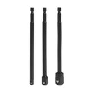 3Pcs 150mm Socket Adapter Set Hex Shank 1/4 3/8 1/2 Inch Impact Driver Drill Bit