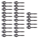 25pcs 15mm Carp Fishing Bait Screw Carp Hair Rigs Hook Terminal Tackle With Ring