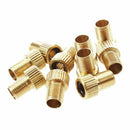 10Pcs Brass Presta to Schrader Adaptor Valve Bicycle Bike Pump